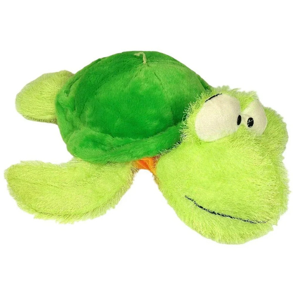 Classic Toy Co Turtle Neon Green Orange Plush - Picture 1 of 9
